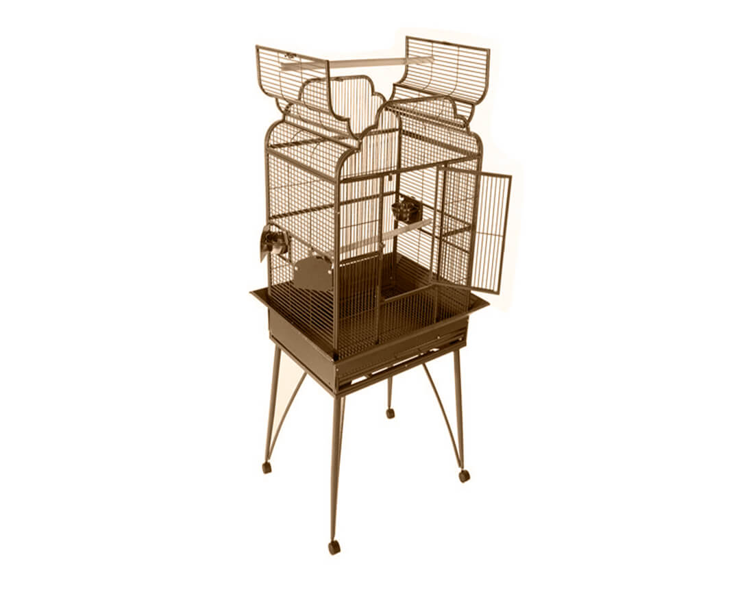 A&E 26"x20" Victorian Open Top Bird Cage - Image 3