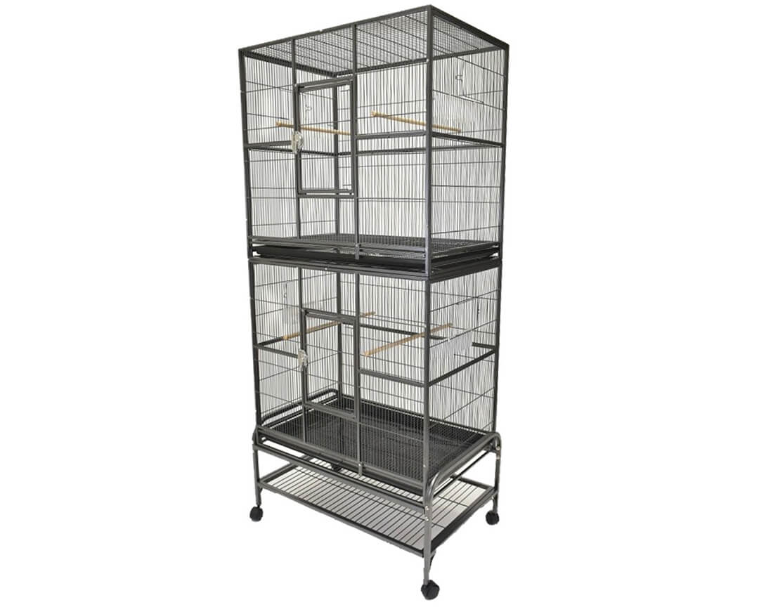 A&E 32"x21" Double Stack Flight Cage