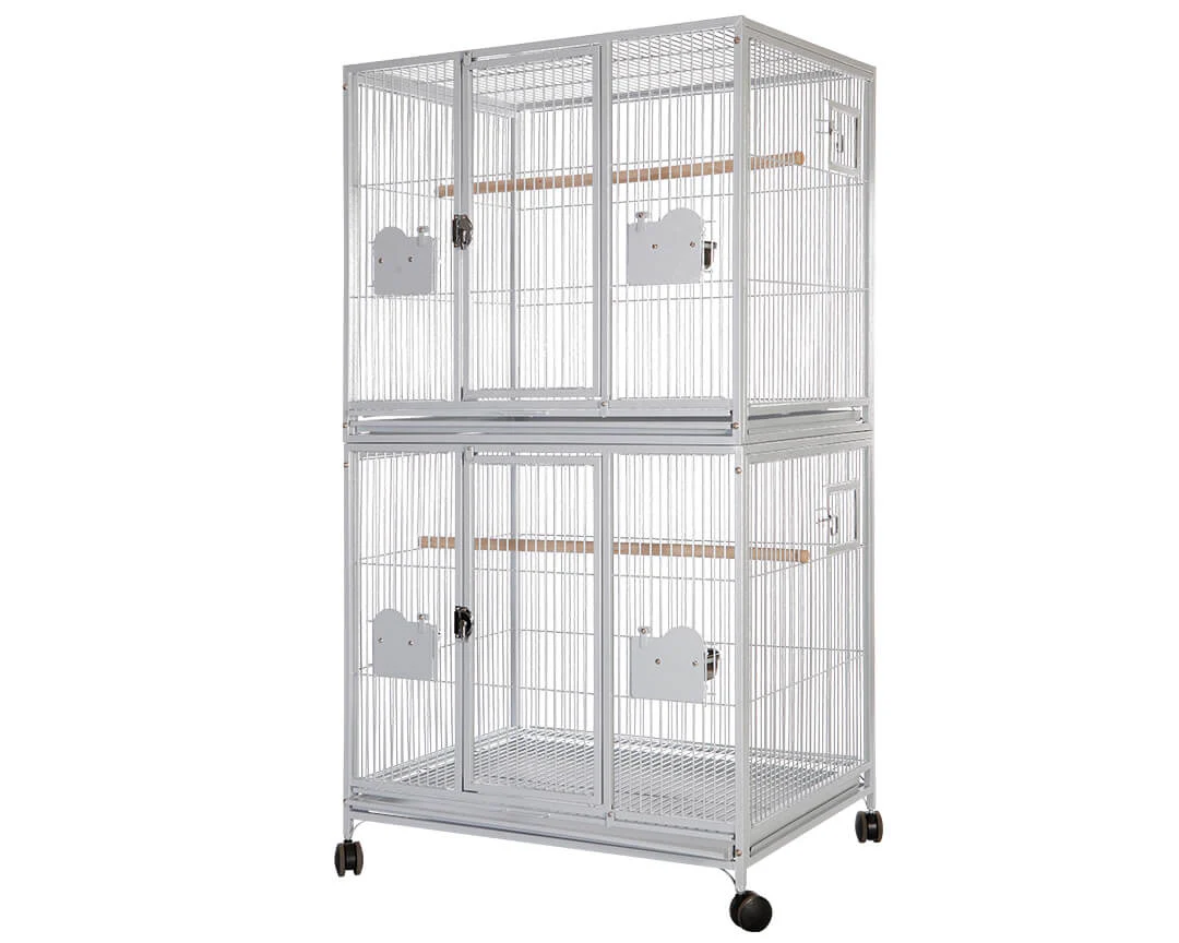 A&E 40"x30" Double Stack Breeder Bird Cage - Image 2