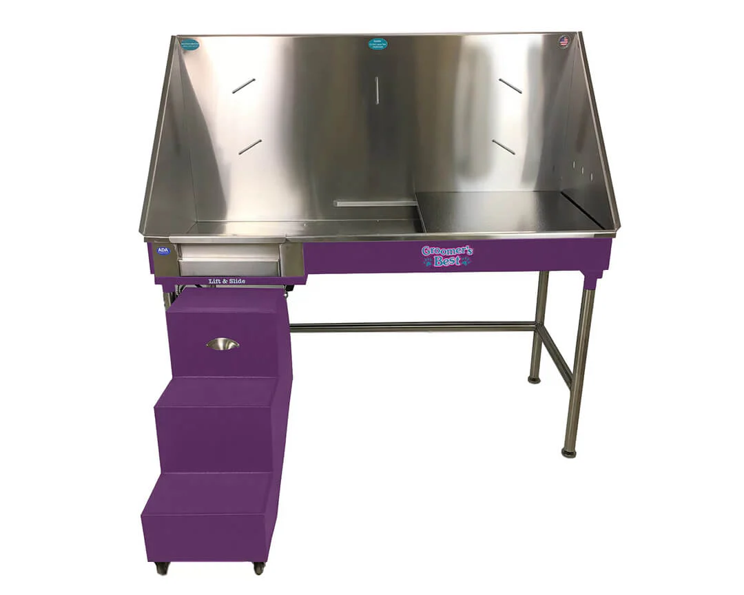 Groomer's Best 58" Elite ADA Bathing Tub with Steps and Door - Image 6