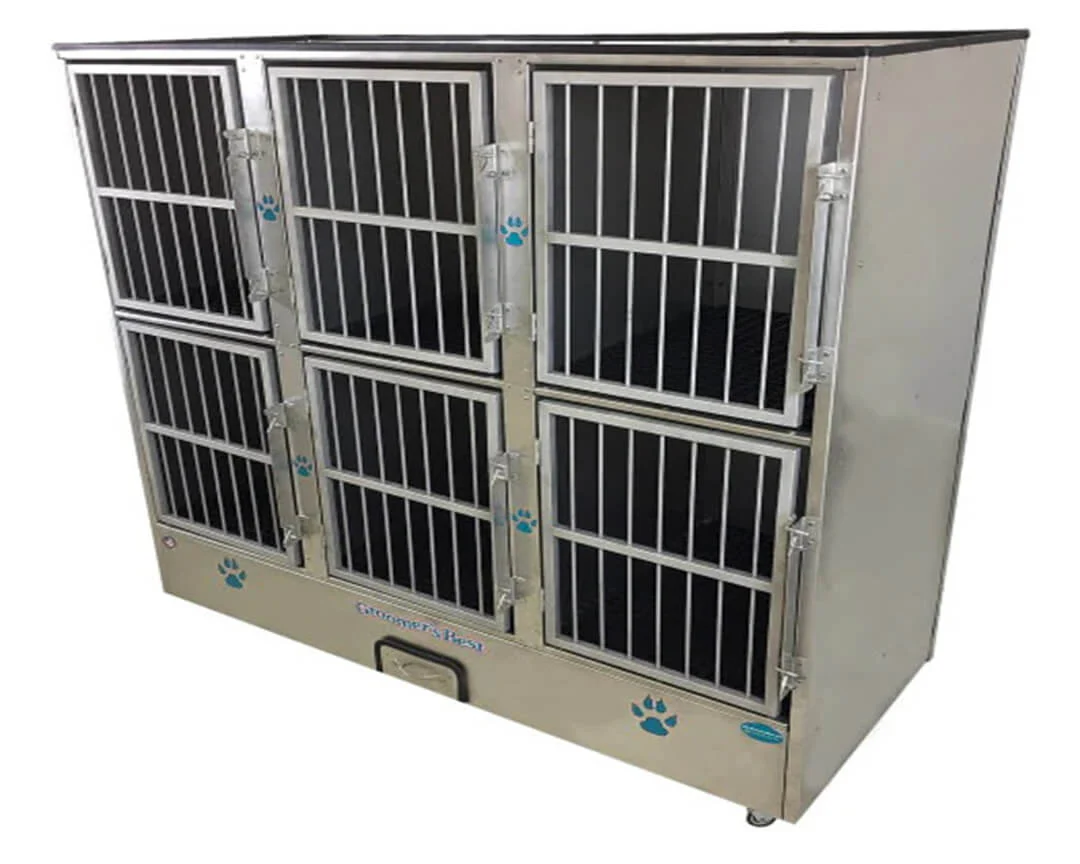 Groomer's Best 6-Unit Cage Bank - Image 3