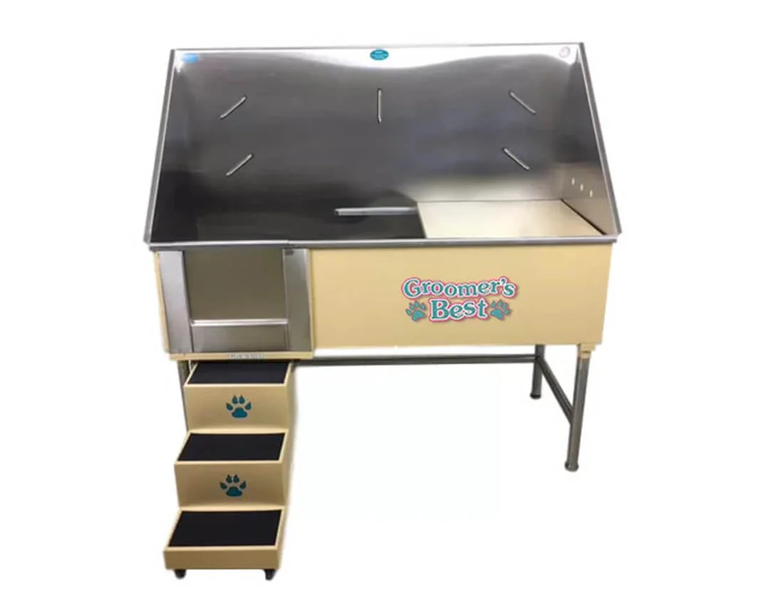 Groomer's Best Elite Bathing Tub with Steps and Door - Image 4