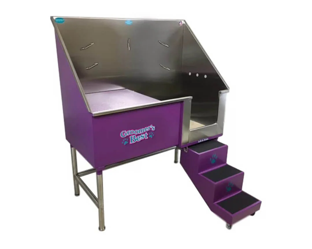 Groomer's Best Elite Bathing Tub with Steps and Door - Image 7