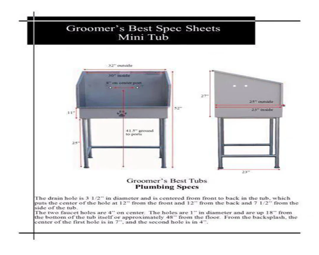 Groomer's Best Mini Elite Bathing Tub - Image 6