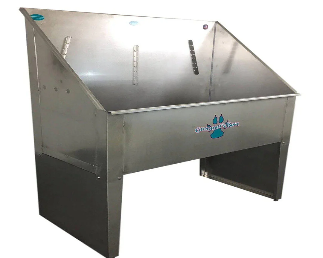 Groomer's Best Stainless Steel ADA Standard Bathing Tub - Image 3