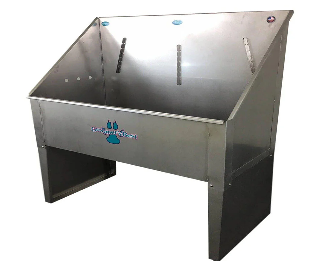 Groomer's Best Stainless Steel ADA Standard Bathing Tub - Image 4