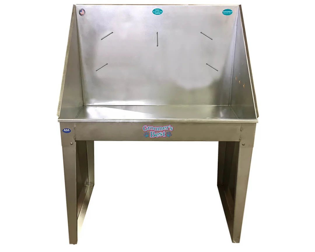 Groomer's Best Stainless Steel ADA Standard Bathing Tub - Image 6