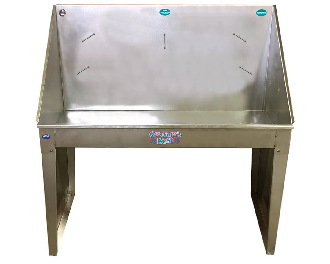Groomer's Best Stainless Steel ADA Standard Bathing Tub - Image 7