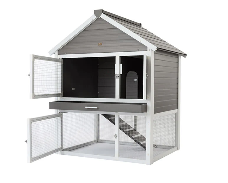 New Age Pet Huntington Townhouse Rabbit Hutch - Image 3