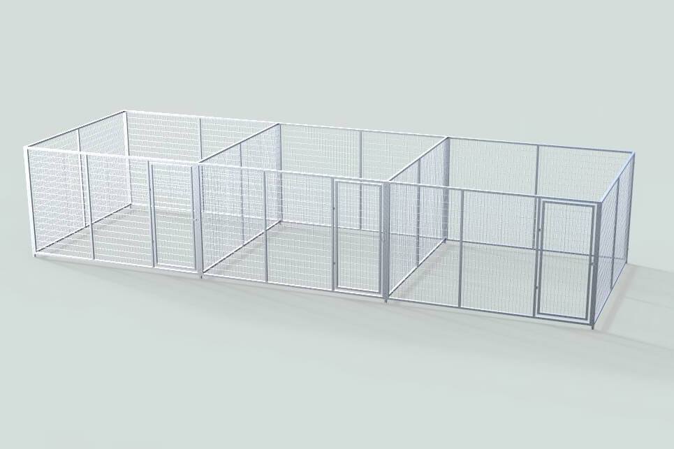TK Products Enclosed Multi-Dog Kennel | Freestanding Indoor & Outdoor Runs - Image 29