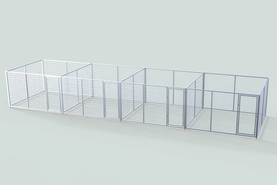 TK Products Enclosed Multi-Dog Kennel | Freestanding Indoor & Outdoor Runs - Image 30