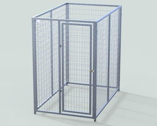 TK Products Single Dog Kennel | Enclosed Indoor & Outdoor - Image 4