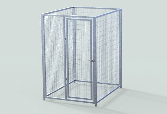 TK Products Single Dog Kennel | Enclosed Indoor & Outdoor - Image 7