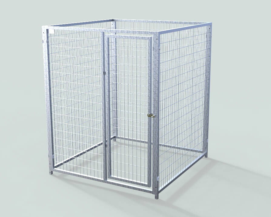 TK Products Single Dog Kennel | Enclosed Indoor & Outdoor - Image 9