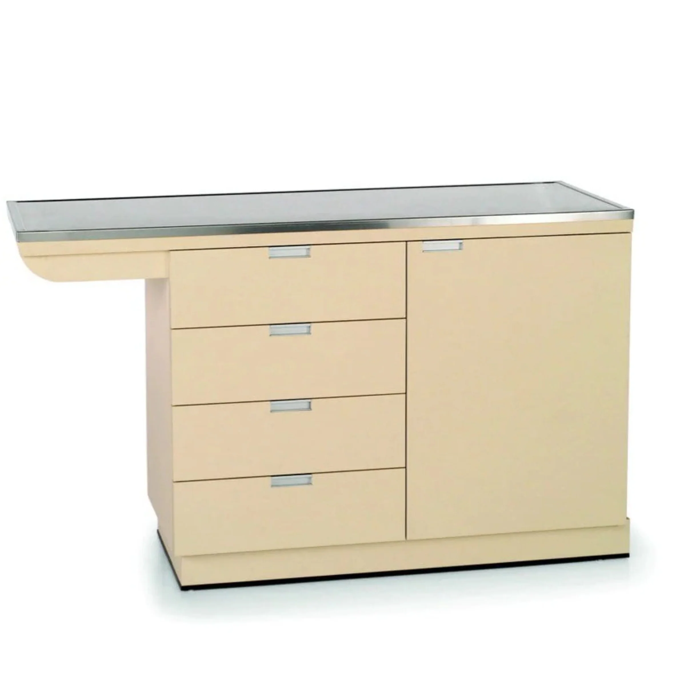 VetLine Veterinary Exam Cabinet Table 44"-58" with Knee Space - Image 3