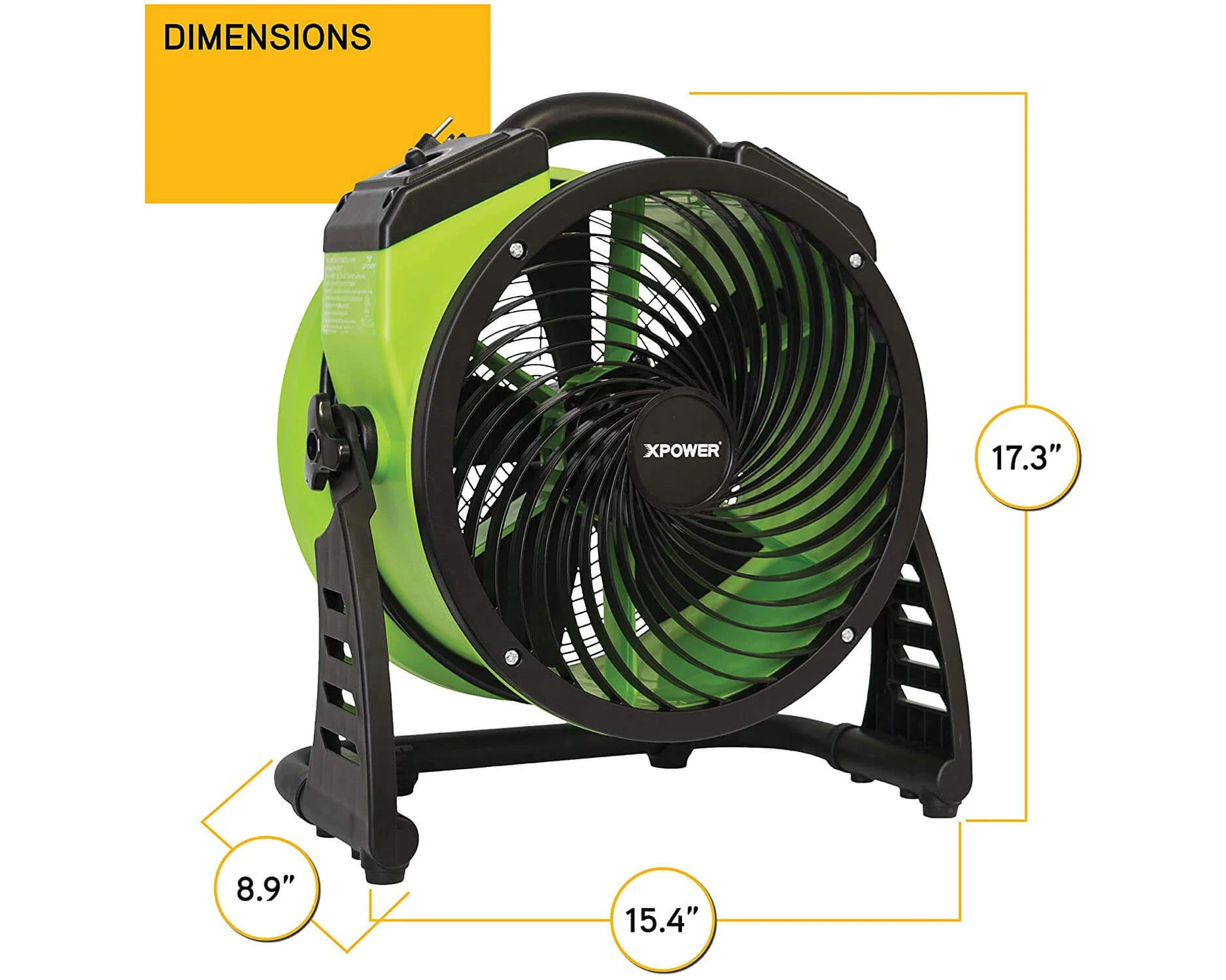 XPOWER FC-200 Portable Utility Fan - Image 11