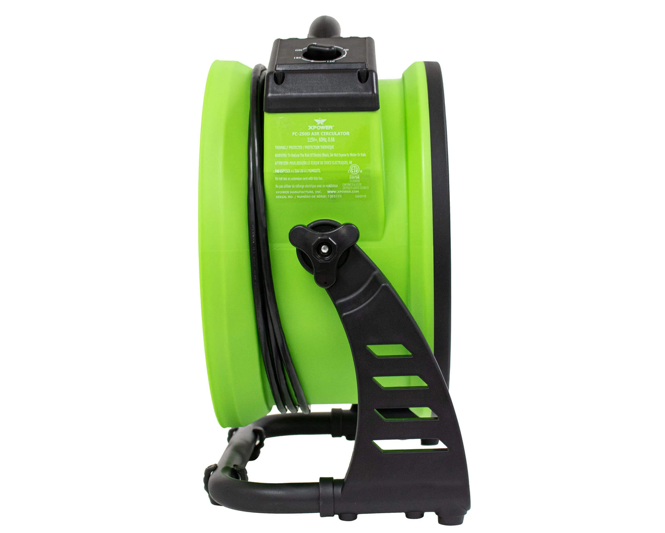XPOWER FC-250D Pro 13” Brushless DC Motor Utility Fan - Image 11