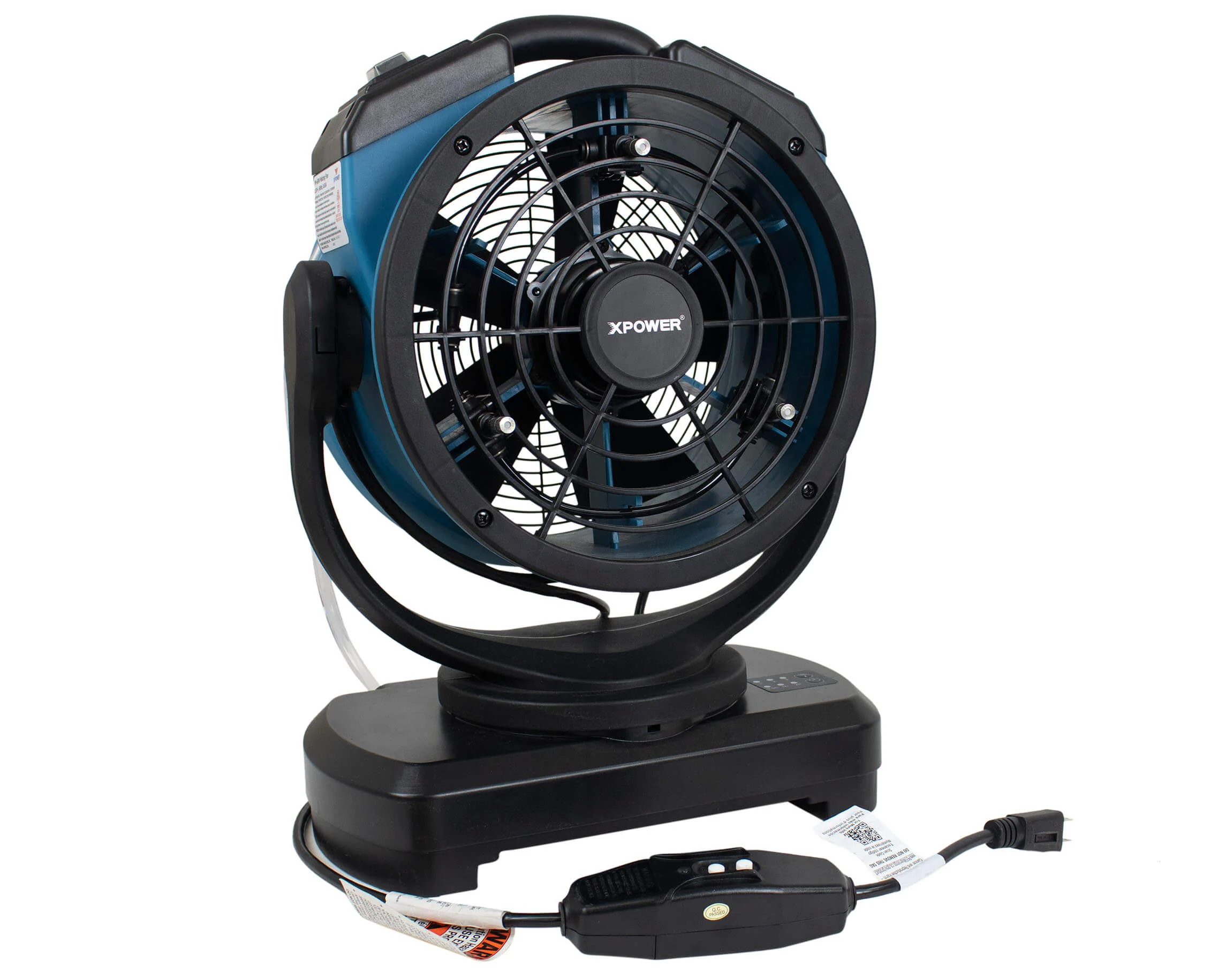 XPOWER FM-68W Multi-purpose Oscillating Misting Fan with Built-In Water Pump