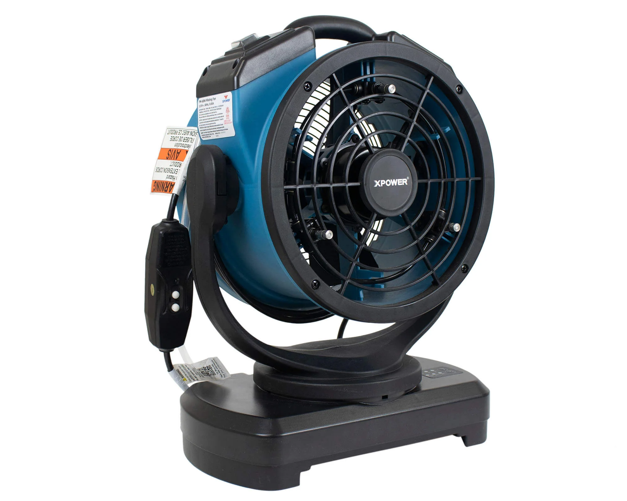 XPOWER FM-68W Multi-purpose Oscillating Misting Fan with Built-In Water Pump - Image 12