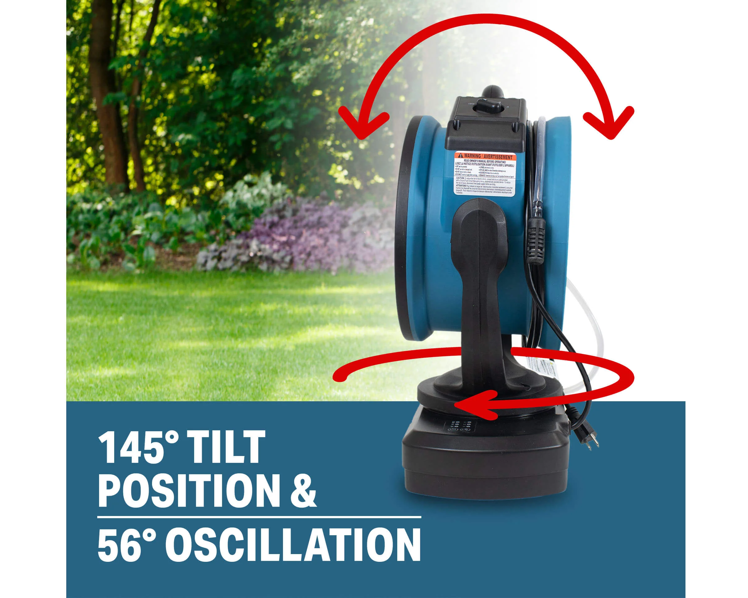 XPOWER FM-68W Multi-purpose Oscillating Misting Fan with Built-In Water Pump - Image 15