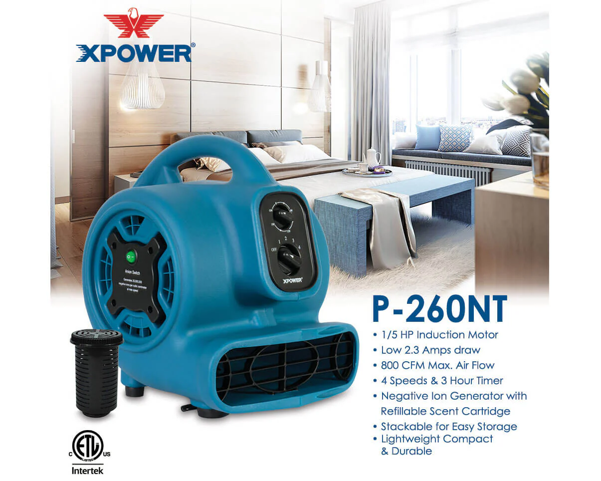 XPOWER Freshen Aire P-260NT 4 Speed Scented Air Mover with Ionizer - Image 7