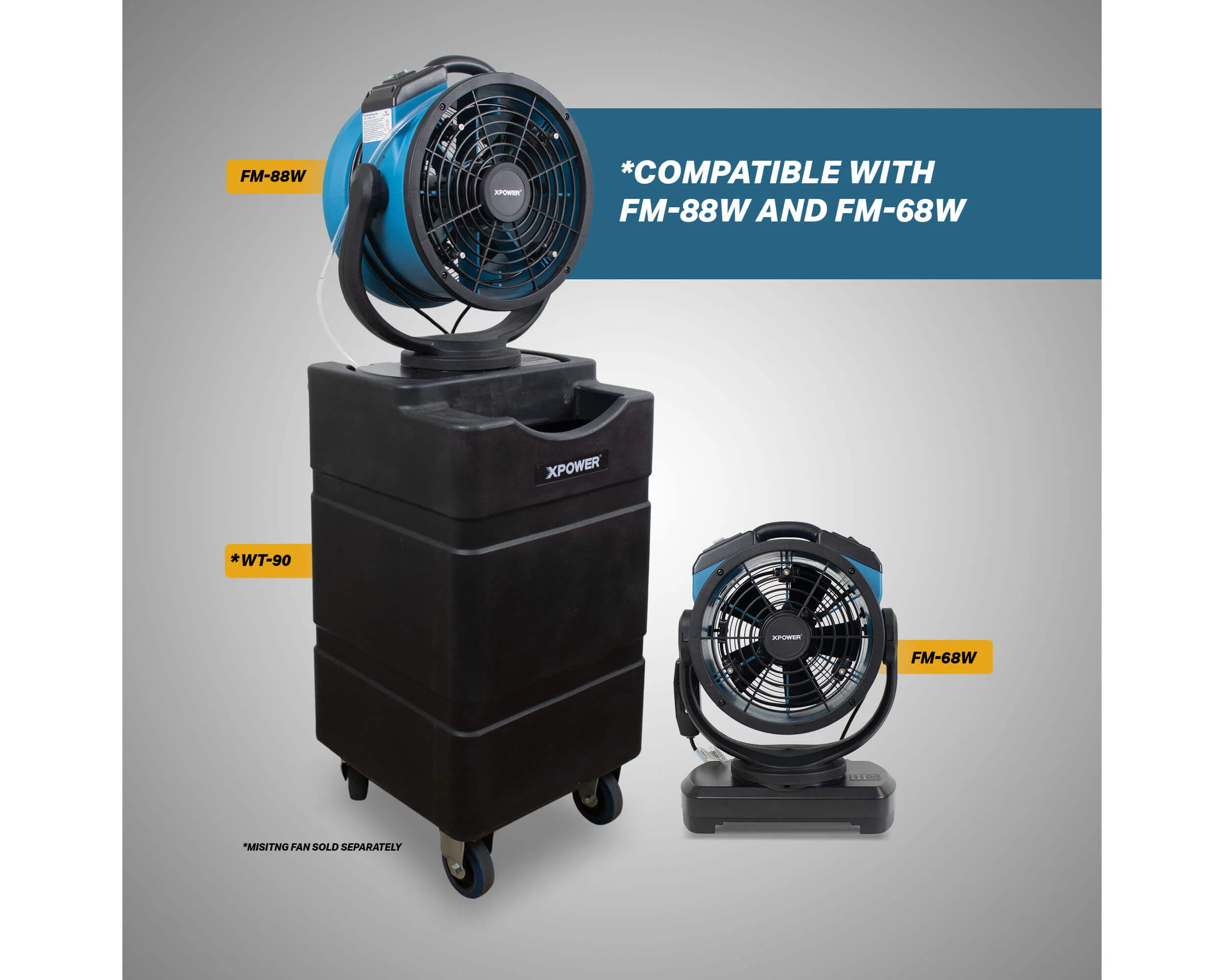 XPOWER WT-90 Mobile Water Reservoir Tank - Image 2